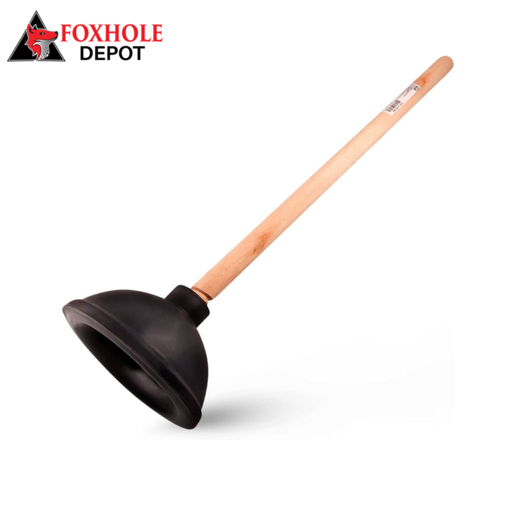 24" Plunger with Wood Handle