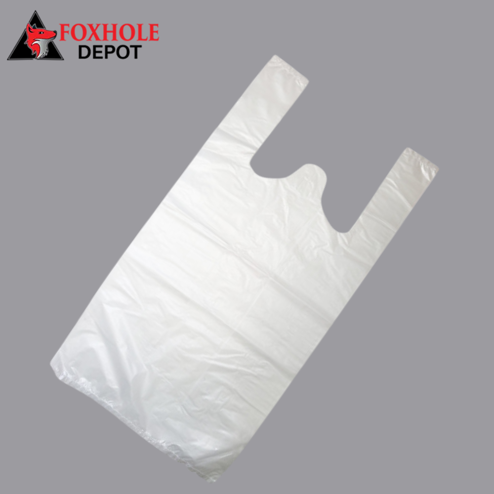 3000pcs Transparent Plastic Bags Shopping Bag With Handle Food Packaging 7"x3"x10"