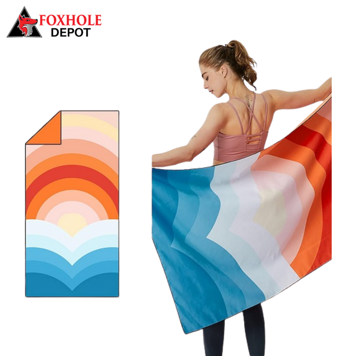 31"x63" Microfiber Beach Towels - Color D