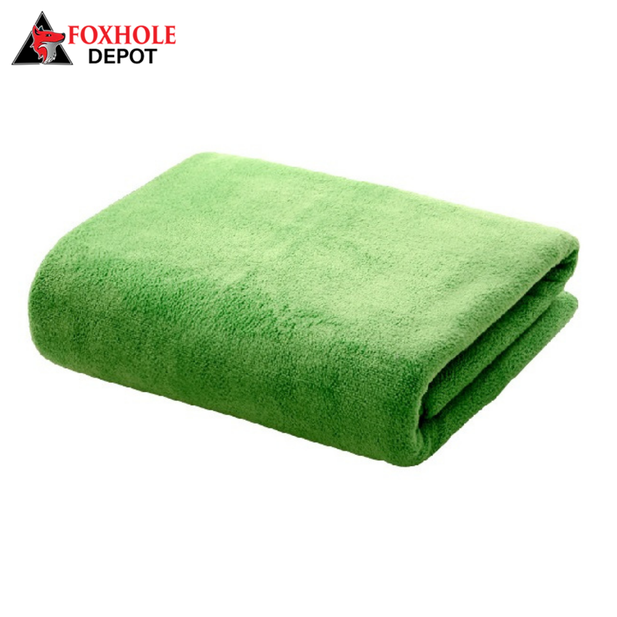 Microfiber Multi-Purpose Cleaning Towels 360g,6/Pack - Green, 12x28 inches