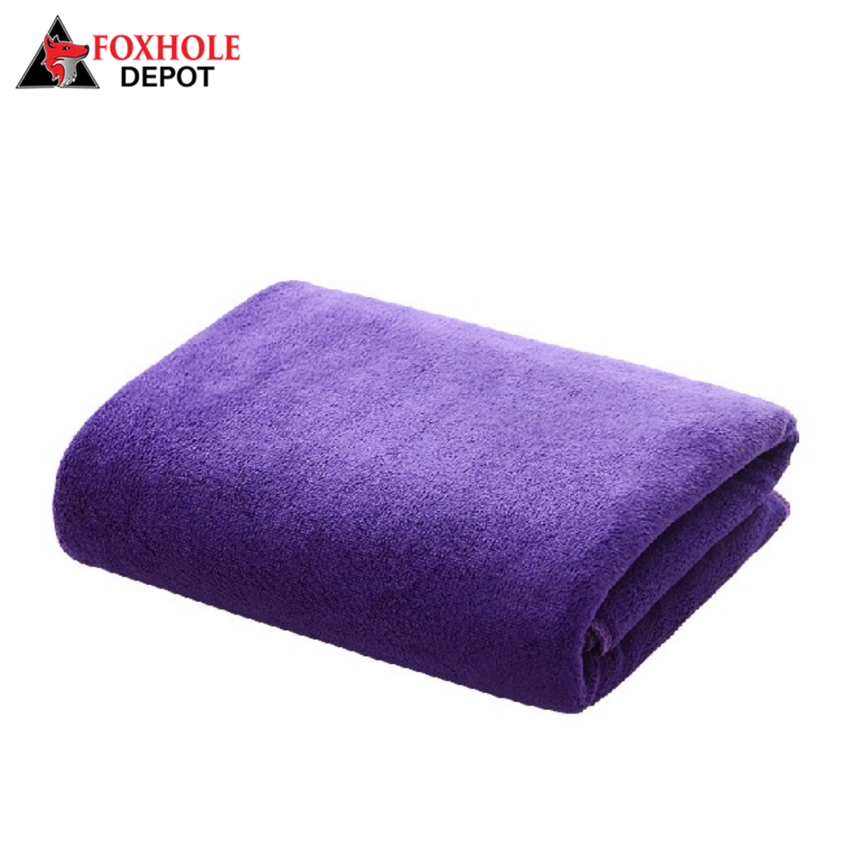 Microfiber Multi-Purpose Cleaning Towels 360g,6/Pack - Purple, 12x24 inches