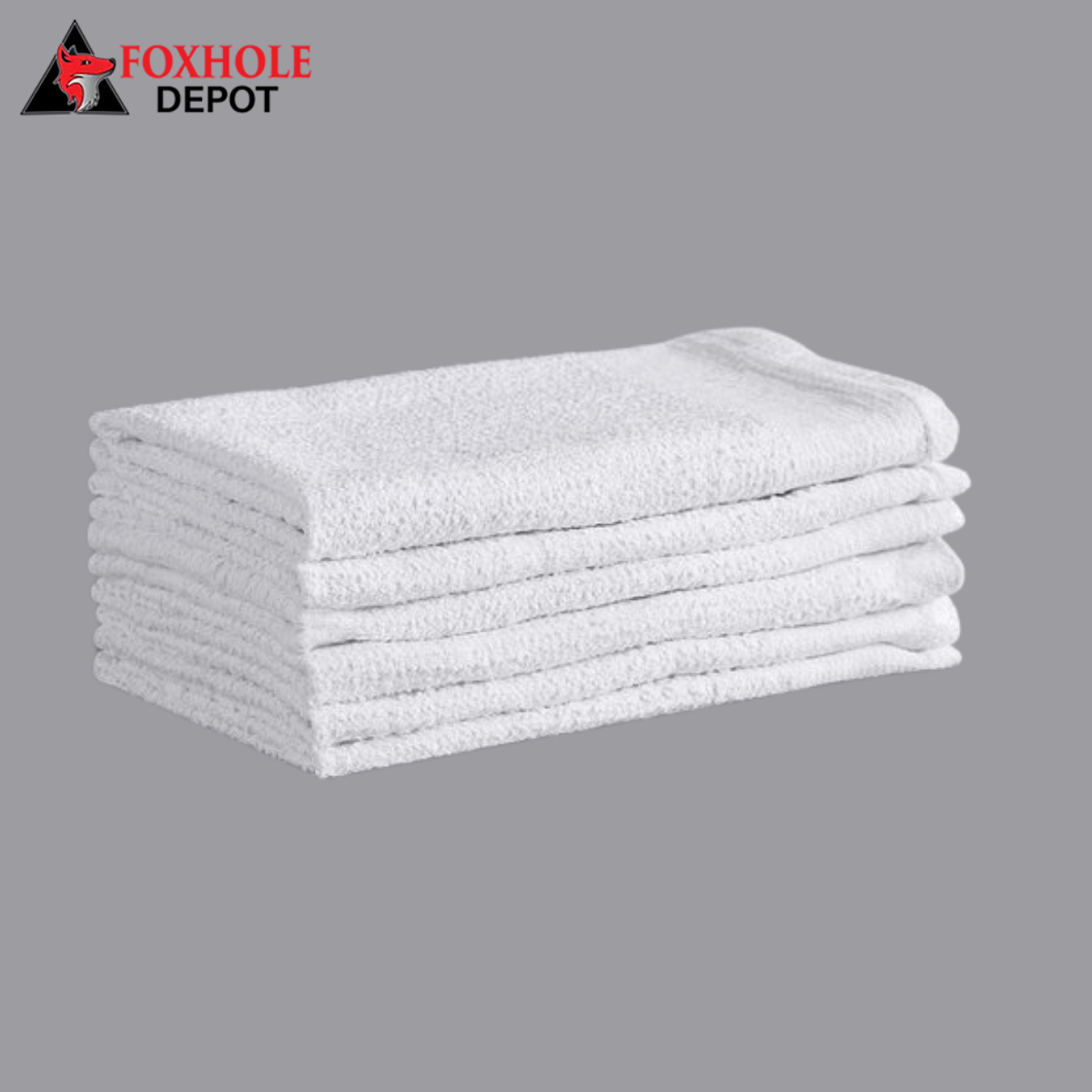 Multi-Purpose White Terry Cloth Towels in Bulk - Multi-size. - 10 lb.