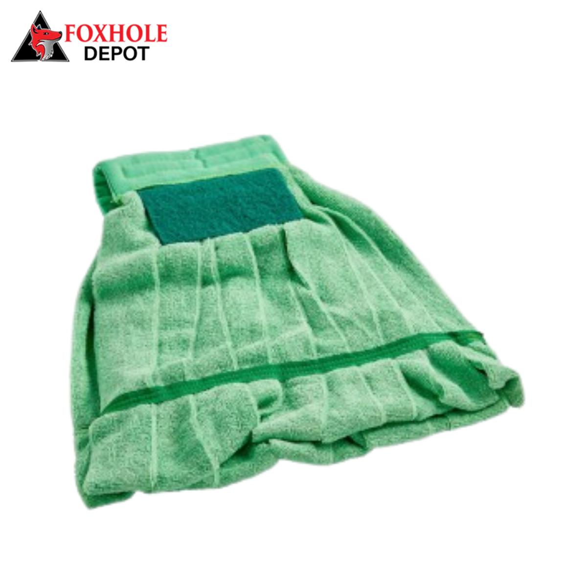 9 oz. Microfiber Strip Mop with 5" Green Band