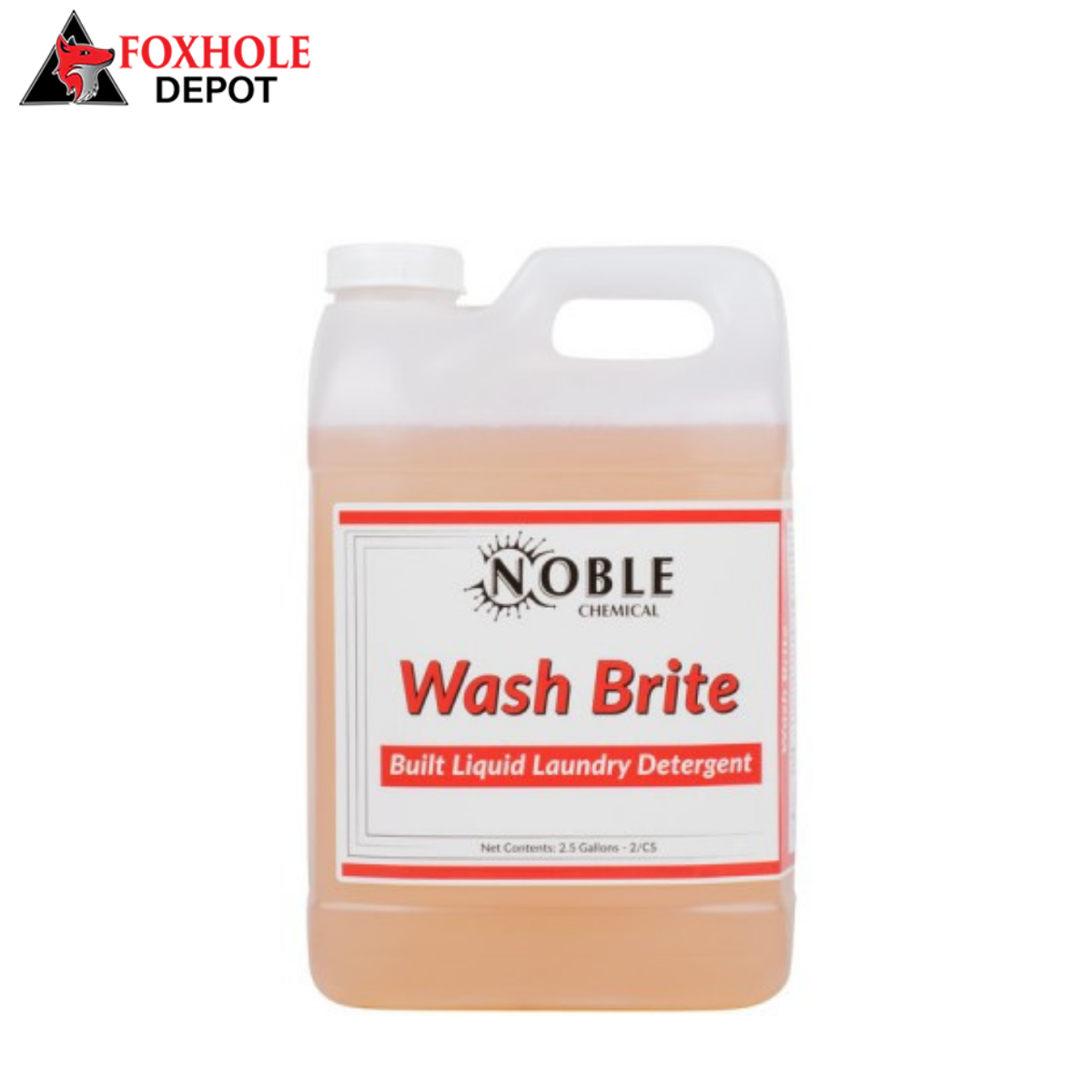 Noble Chemical 2.5 Gallon / 320 oz. Wash Brite Laundry Detergent - 2/Case