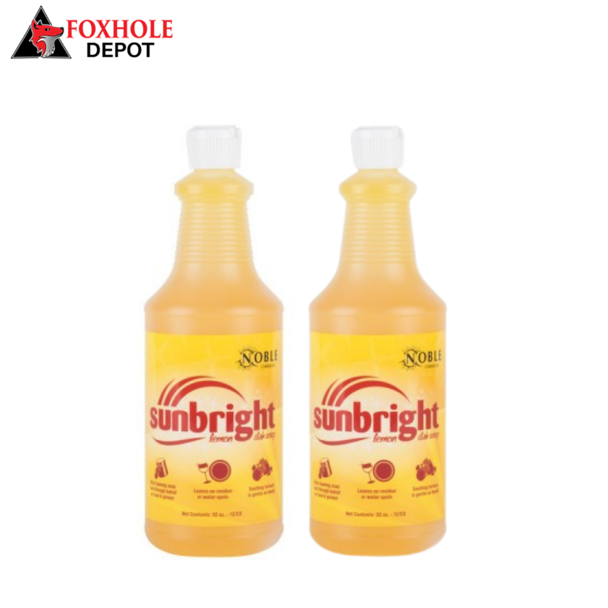 Noble Chemical Sunbright 1 Qt. / 32 oz. Liquid Dish Soap - 12/Case