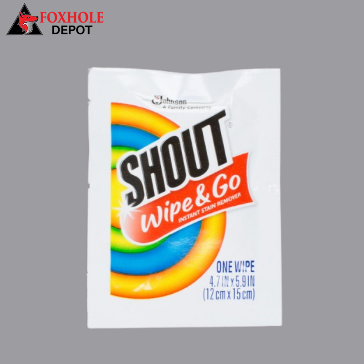 SC Johnson Shout® 686661 Instant Stain Remover Wipes - 80/Case