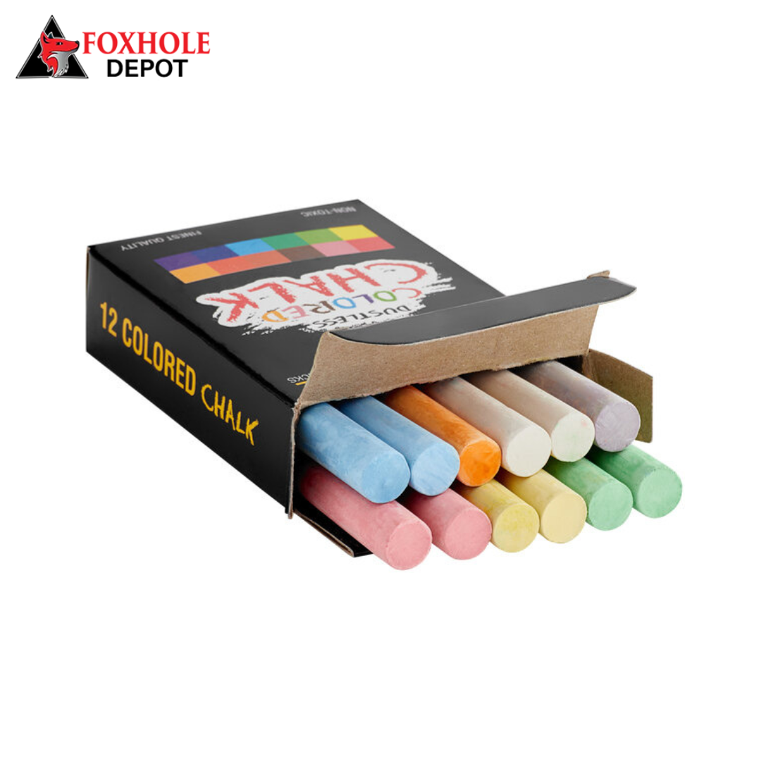 144 Count Assorted Colored Chalk