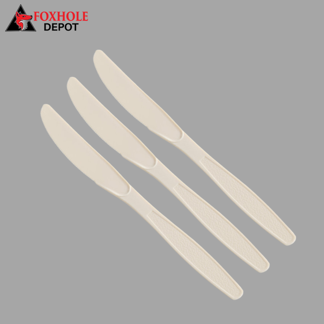 Heavy Weight Plastic Knife - 1000/Case - Beige