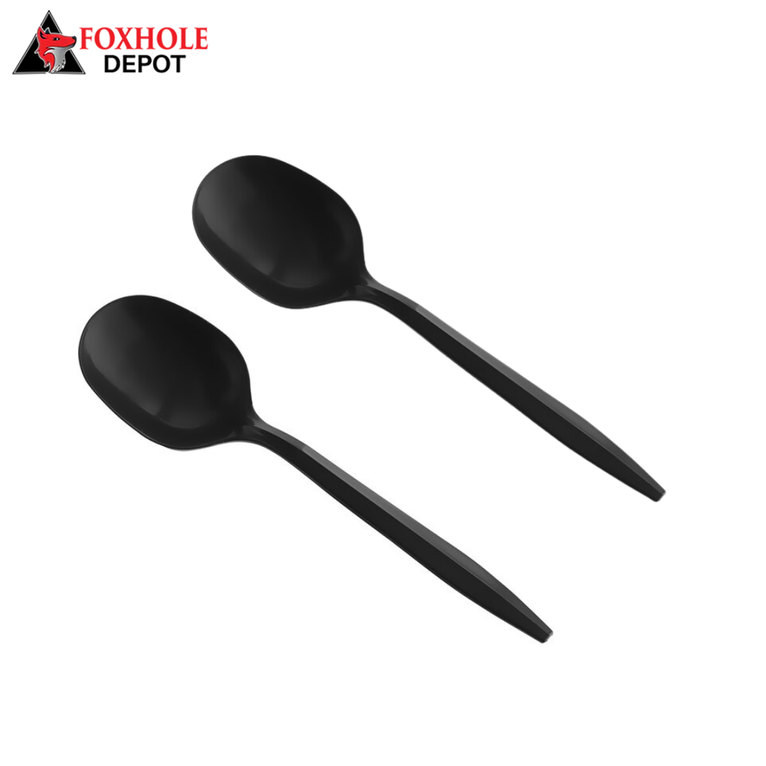 Medium Weight Plastic Soup Spoon – 1000/Case - Black