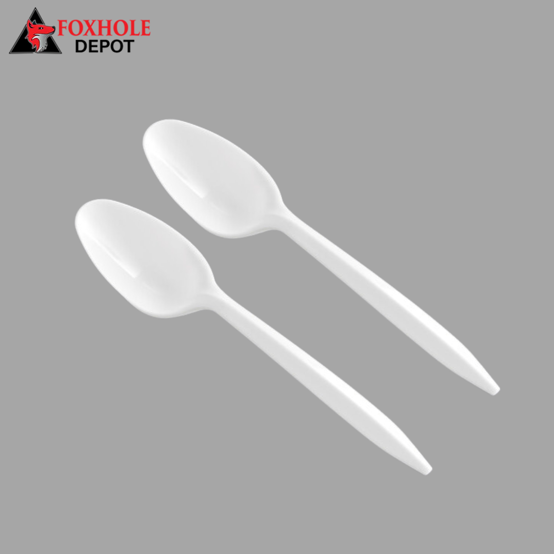 Medium Weight Plastic Teaspoon – 1000/Case - White