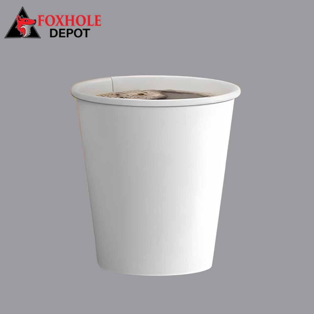 Choice 10 oz. White Poly Paper Hot Cup - 1000/Case