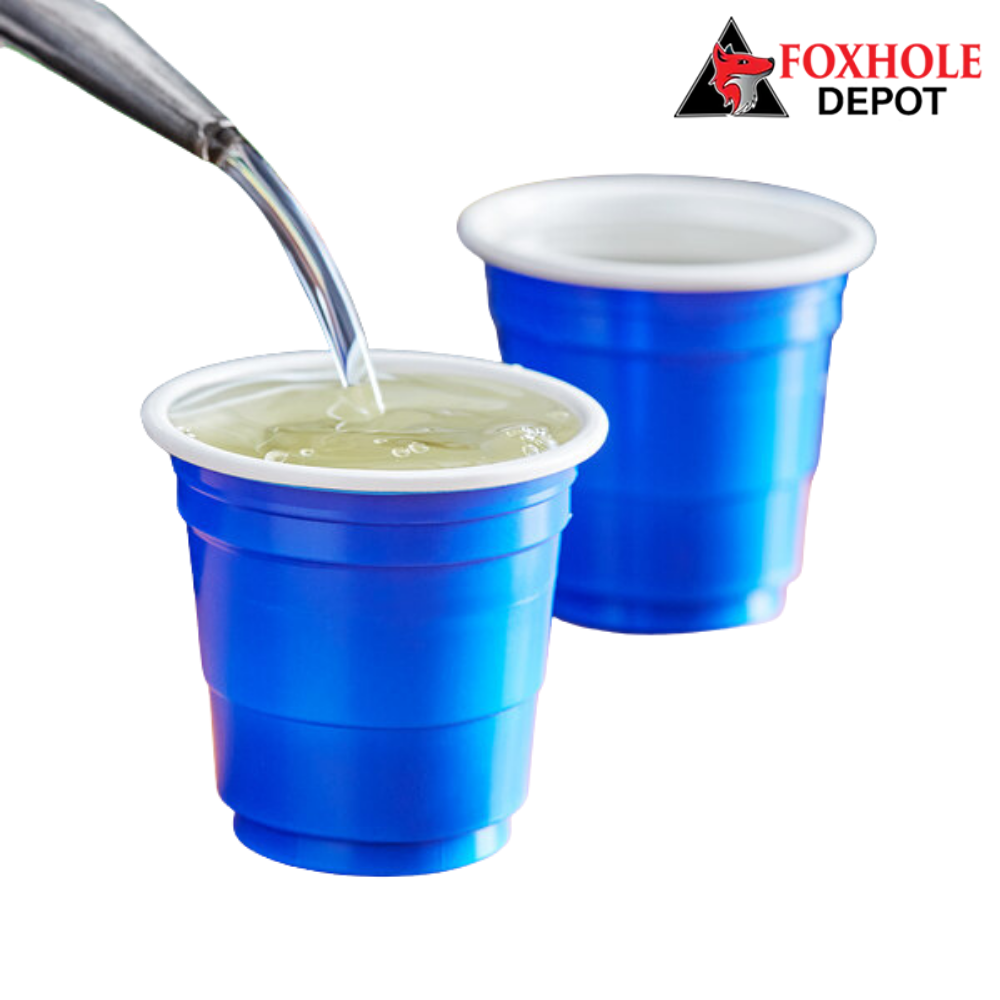 Choice 2 oz. Blue Plastic Shot Cup - 1000/Case