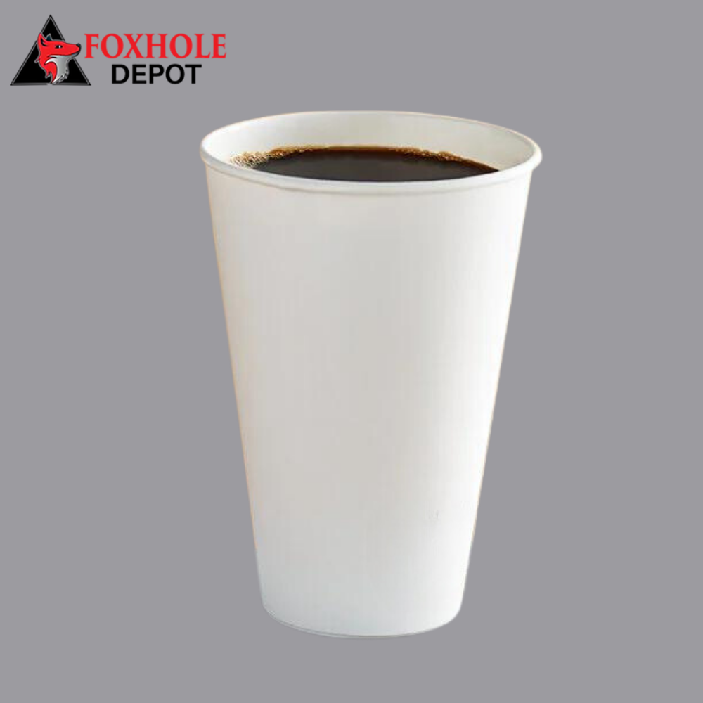 Dart DWTG16W ThermoGuard 16 oz. Double Wall Insulated White Paper Hot Cup - 600/Case