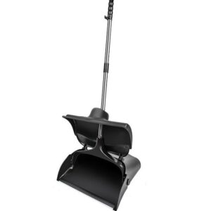 12" Closed Lid Lobby Dust Pan - 20/Case