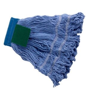 22 oz. Microfiber String Mop with 5" Blue Band - 12/Case