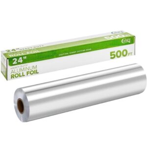 24" x 500' Food Service Heavy-Duty Aluminum Foil Roll - 1 Roll