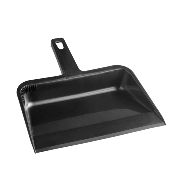 12" Black Plastic Dust Pan