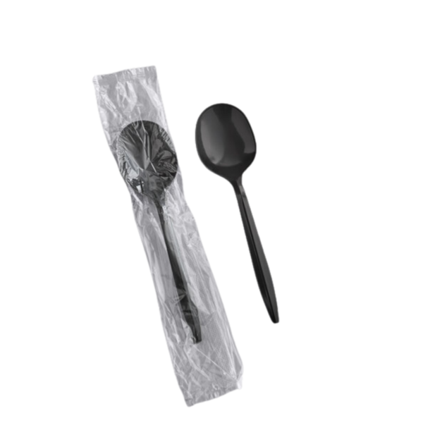 Individually Wrapped Medium Weight Plastic Soup Spoons – 1000/Case