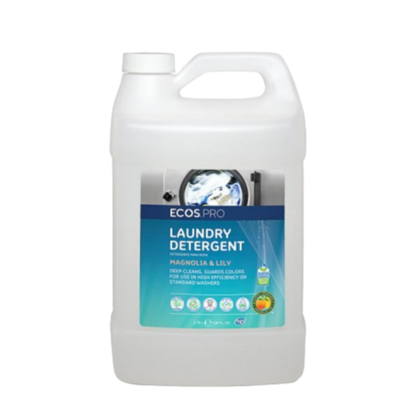 ECOS PL9750/04 Pro 1 Gallon Magnolia and Lily Scented Liquid Laundry Detergent - 4/Case