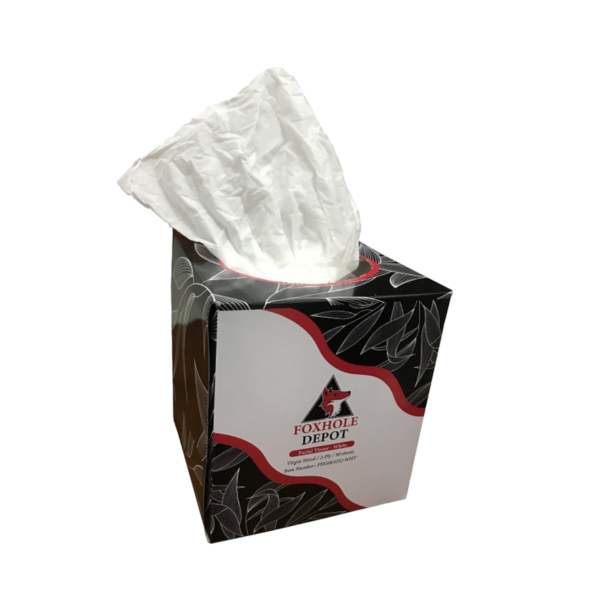 Facial Tissues, 2-Ply, White,  90 sheets/box, 36 Boxes/Case