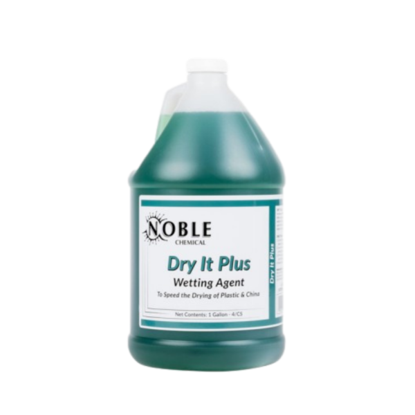 Noble Chemical Dry It Plus Rinse Aid for High Temperature Dish Machines  1 Gallon/128 oz. -  4/Case
