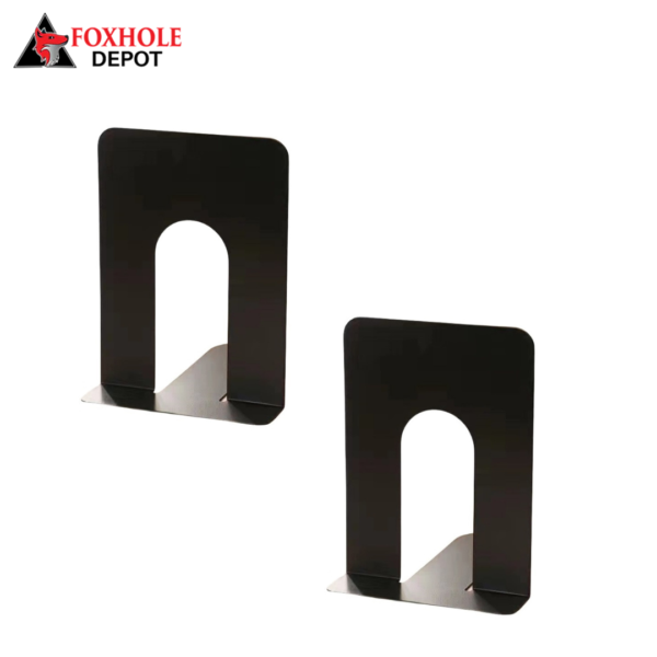 Metal Bookends Medium Size  6.69" x 5.43" x 8.27" - 12 Pairs - Image 2