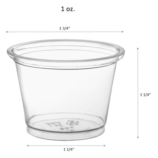 Clear PP Souffle Cup Portion Cups (9 Sizes) - 2500/Case - Image 5