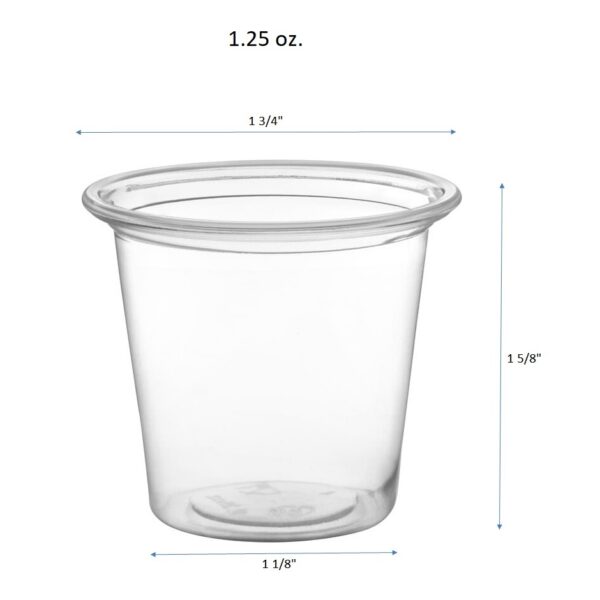 Clear PP Souffle Cup Portion Cups (9 Sizes) - 2500/Case - Image 6