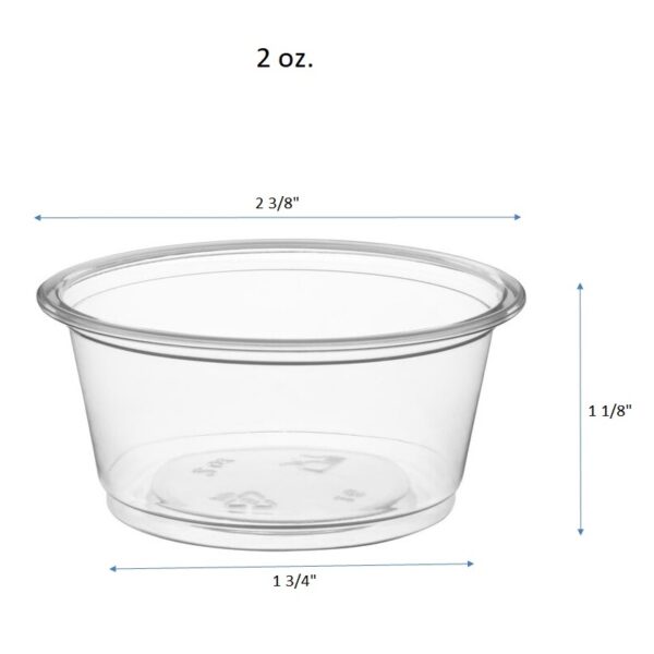 Clear PP Souffle Cup Portion Cups (9 Sizes) - 2500/Case - Image 8