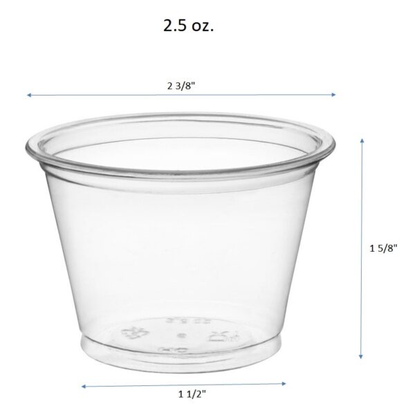 Clear PP Souffle Cup Portion Cups (9 Sizes) - 2500/Case - Image 9