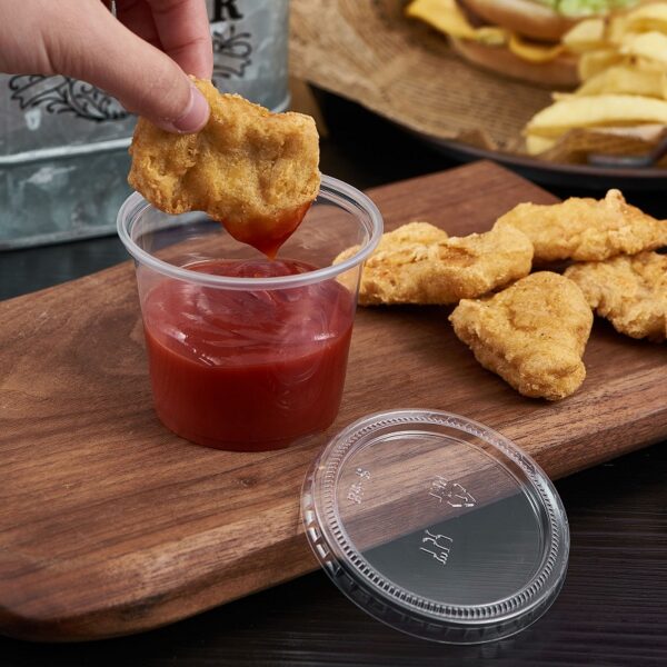 Clear PP Souffle Cup Portion Cups (9 Sizes) - 2500/Case - Image 3