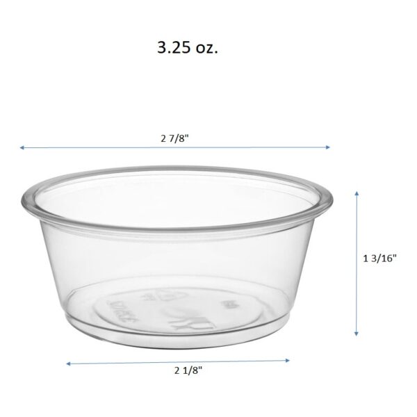 Clear PP Souffle Cup Portion Cups (9 Sizes) - 2500/Case - Image 10