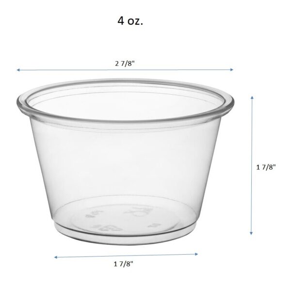 Clear PP Souffle Cup Portion Cups (9 Sizes) - 2500/Case - Image 11