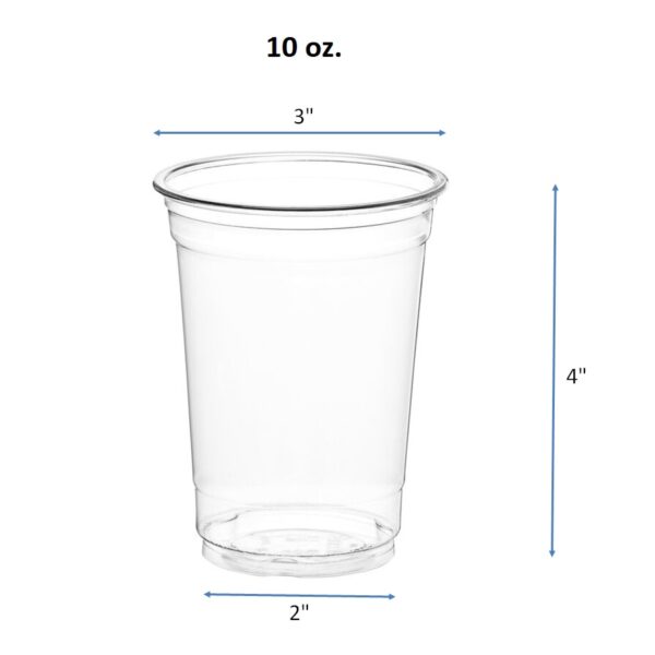 5oz. 7oz. 9oz. 10oz. 12oz. 16oz. 20oz. 24oz. 32oz. 42oz. Clear PET Plastic Cold Cups - Image 5