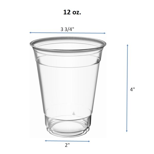 5oz. 7oz. 9oz. 10oz. 12oz. 16oz. 20oz. 24oz. 32oz. 42oz. Clear PET Plastic Cold Cups - Image 6