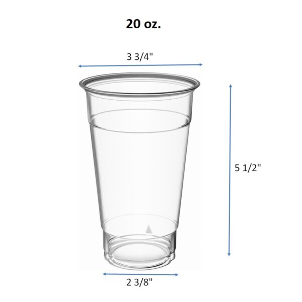 5oz. 7oz. 9oz. 10oz. 12oz. 16oz. 20oz. 24oz. 32oz. 42oz. Clear PET Plastic Cold Cups - Image 8