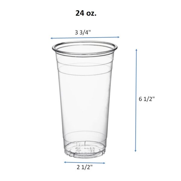 5oz. 7oz. 9oz. 10oz. 12oz. 16oz. 20oz. 24oz. 32oz. 42oz. Clear PET Plastic Cold Cups - Image 9