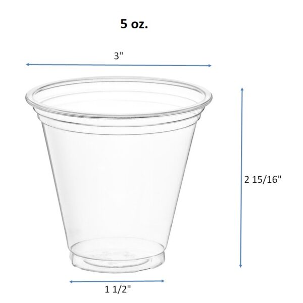 5oz. 7oz. 9oz. 10oz. 12oz. 16oz. 20oz. 24oz. 32oz. 42oz. Clear PET Plastic Cold Cups - Image 2