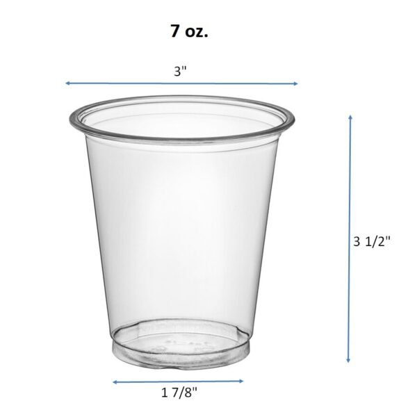 5oz. 7oz. 9oz. 10oz. 12oz. 16oz. 20oz. 24oz. 32oz. 42oz. Clear PET Plastic Cold Cups - Image 3