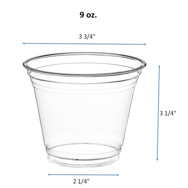 5oz. 7oz. 9oz. 10oz. 12oz. 16oz. 20oz. 24oz. 32oz. 42oz. Clear PET Plastic Cold Cups - Image 4