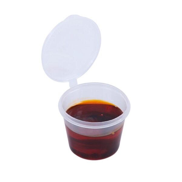 Clear Plastic Souffle Portion Cups Sauce Containers - Image 2