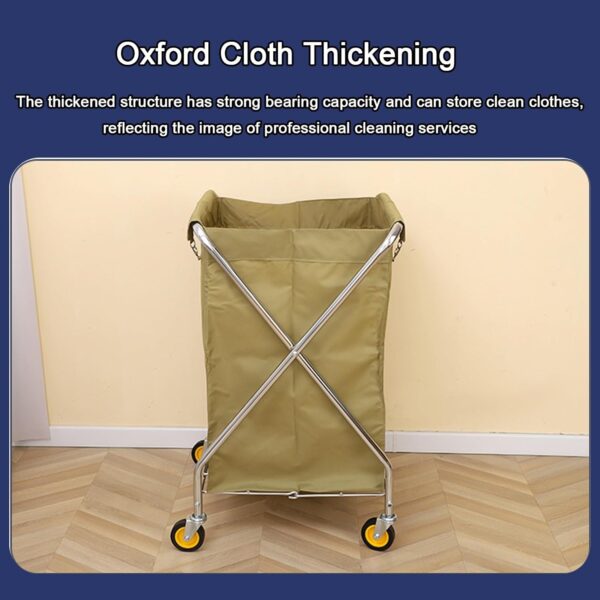 Commercial Collapsible X Laundry Cart - Image 4