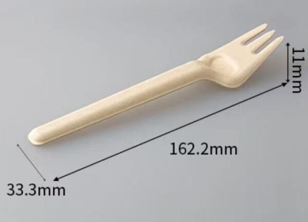 Compostable Bagasse Knife Fork Spoon - 1000/Case - Image 3