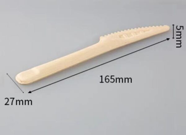 Compostable Bagasse Knife Fork Spoon - 1000/Case - Image 2