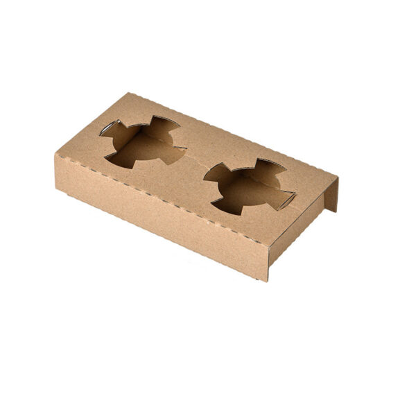 Corrugated Paper 2 Cup Holder - 500/Case