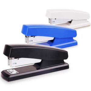 Half-Strip Stapler, 25 Sheets Capacity - 100 Staple Capacity, 12/Pack