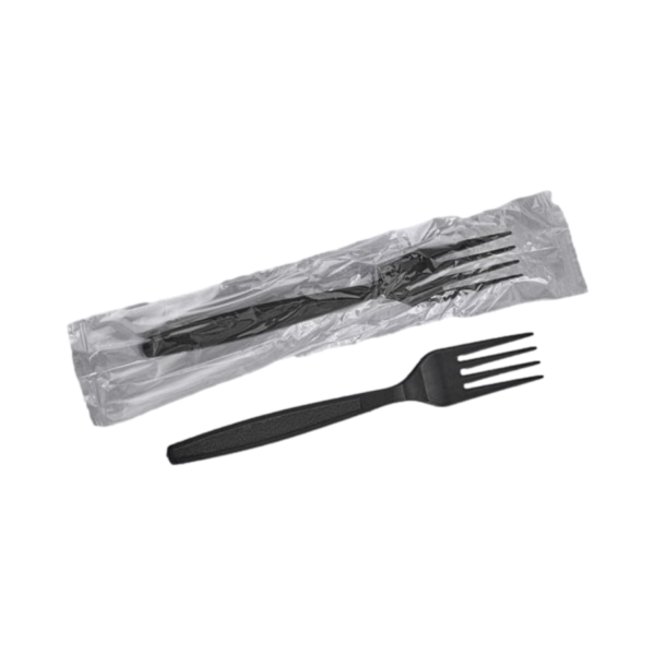 Individually Wrapped Heavy Weight Plastic Forks - 1000/Case