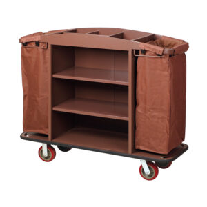 High Grade Hotel Room Cleaning Service Cart with Anti-Collision Wheel