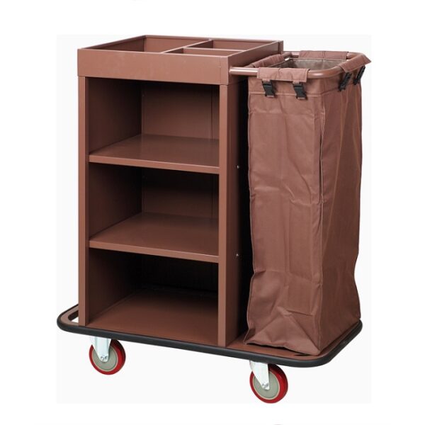 House Keeping Cart Hotel Trolley Service Truck with Anti-Collision Wheel