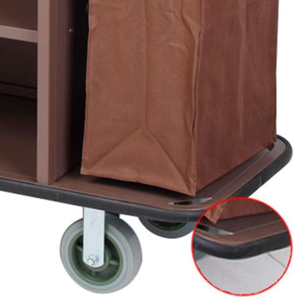 House Keeping Cart Hotel Trolley Service Truck with Anti-Collision Wheel - Image 3